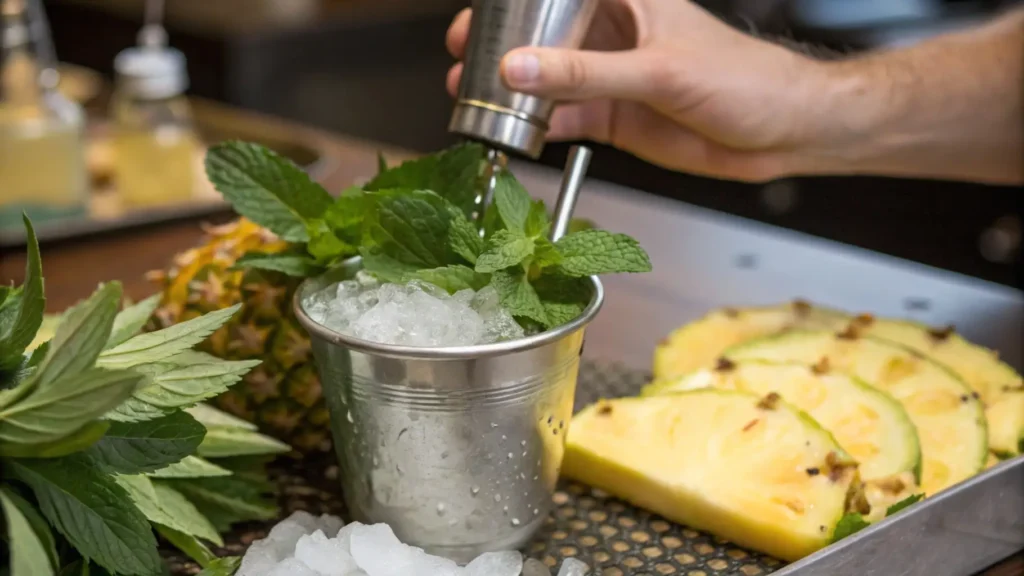 Pineapple Mint Julep