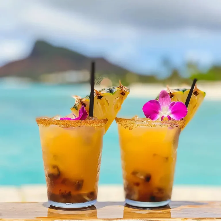 Aloha Thunder Drink in a tall tropical glass