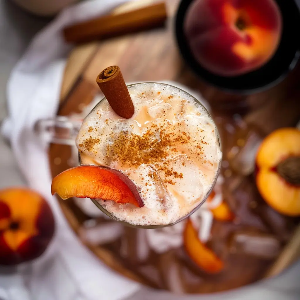 Peach Cobbler Chai Latte – 1 Amazing Cozy Drink You’ll Crave 8 Peach Cobbler Chai Latte served